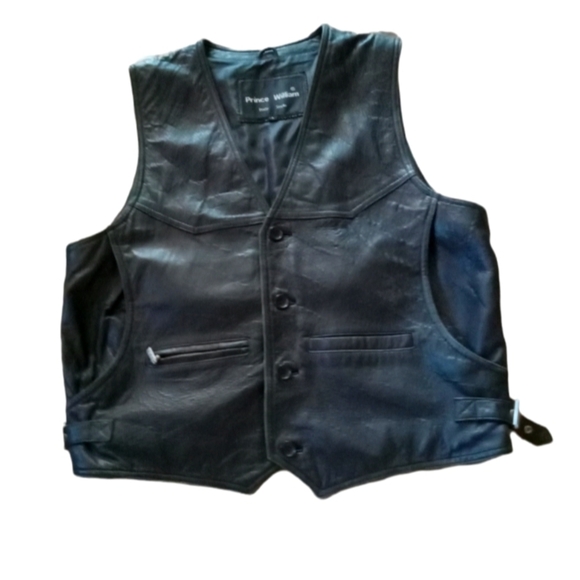 Prince William Italy Style Men’s leather vest - Picture 1 of 11